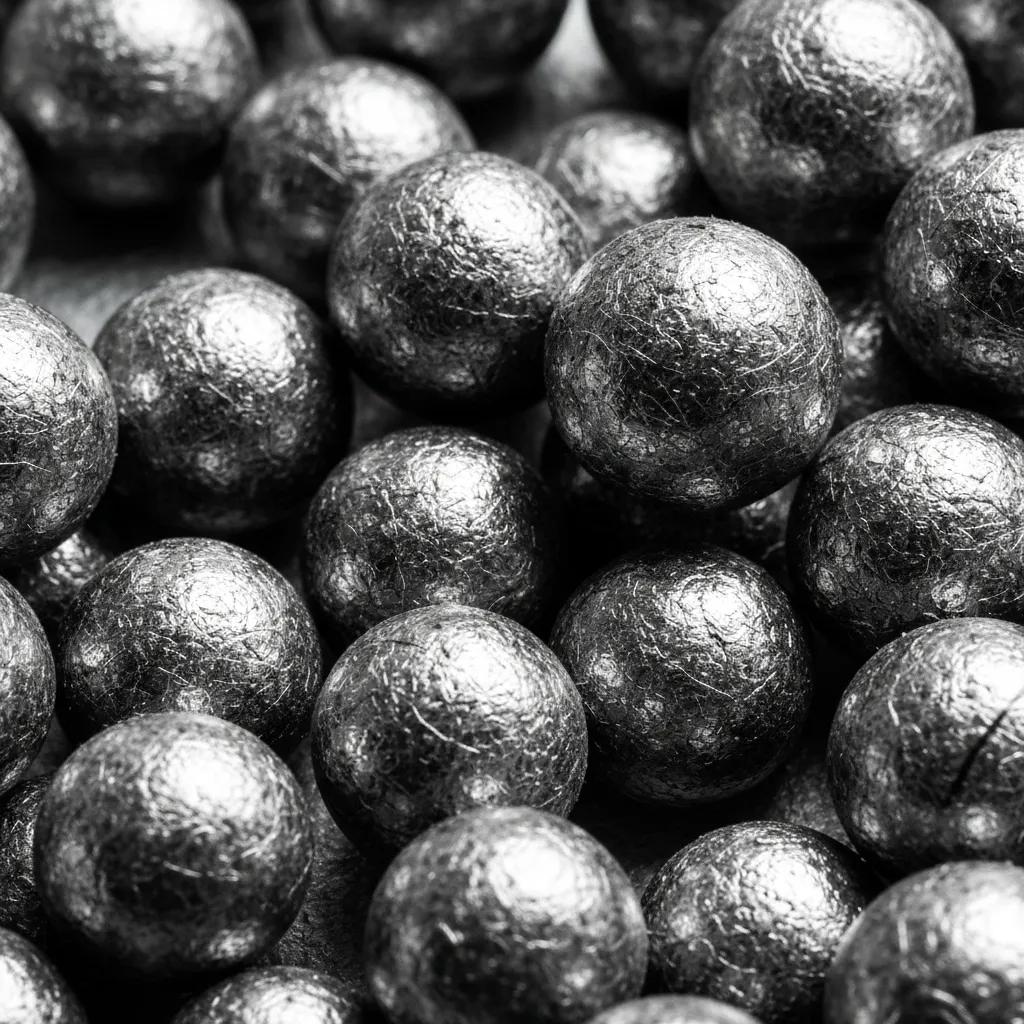 Close-up of graphite-infused insulation beads showcasing their texture and thermal performance features