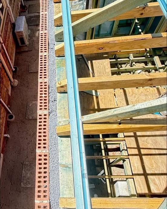 Three-step installation process of EPS bead insulation