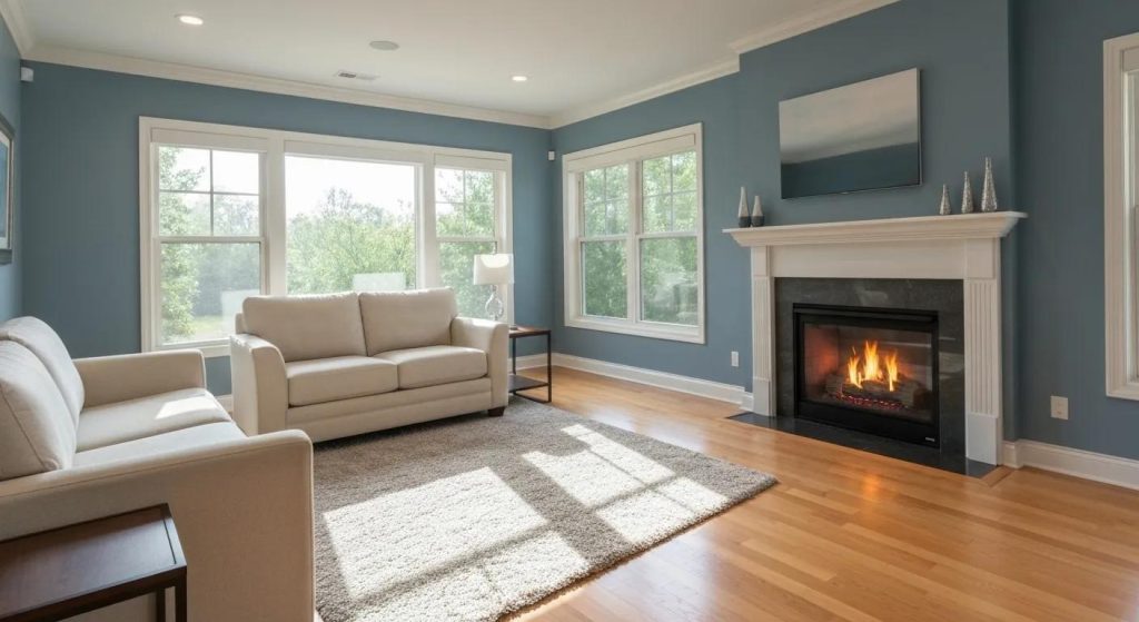 Cozy living room illustrating the benefits of Eco Bead insulation for home comfort