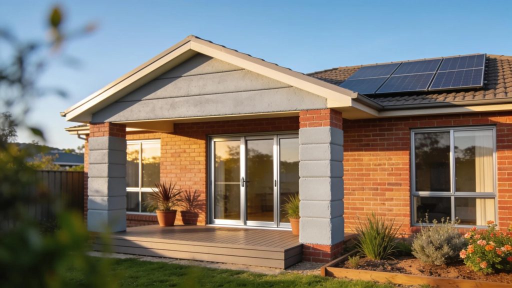 Renovated brick home in Perth featuring external wall insulation, symbolizing energy efficiency and comfort.
