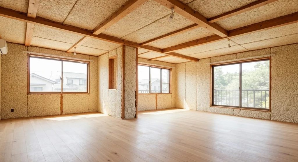 Healthy home environment showing Eco Bead insulation preventing moisture buildup and promoting air quality